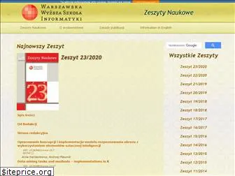 zeszyty-naukowe.wwsi.edu.pl
