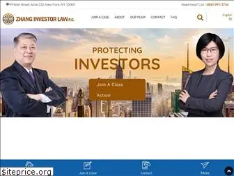 zhanginvestorlaw.com