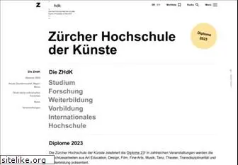 zhdk.ch