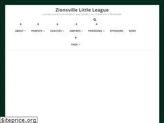 zionsvillelittleleague.org