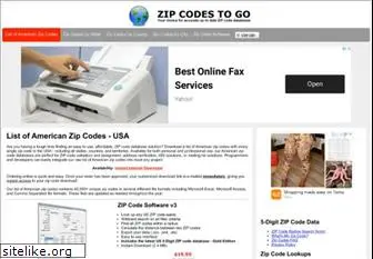 zipcodestogo.com