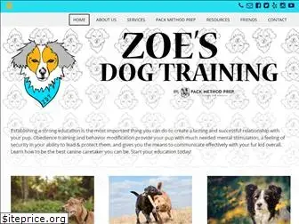 zoesdogtraining.com