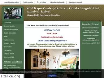 zoldkapuvendeglo.hu