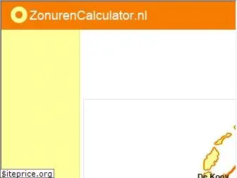 zonurencalculator.nl