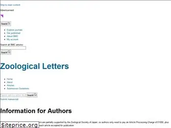 zoologicalletters.biomedcentral.com
