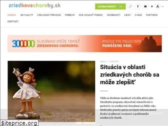 zriedkavechoroby.sk