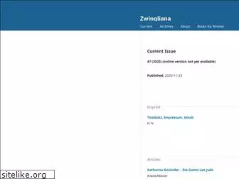 zwingliana.ch