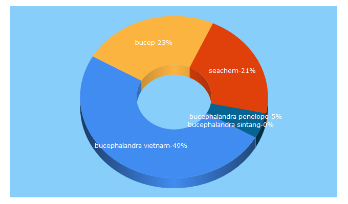 Top 5 Keywords send traffic to bucep.net