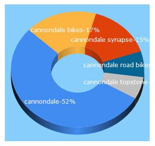 Top 5 Keywords send traffic to cannondale.com