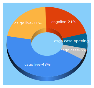 Top 5 Keywords send traffic to csgolive.com