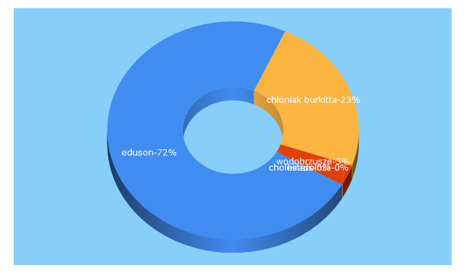 Top 5 Keywords send traffic to eduson.pl