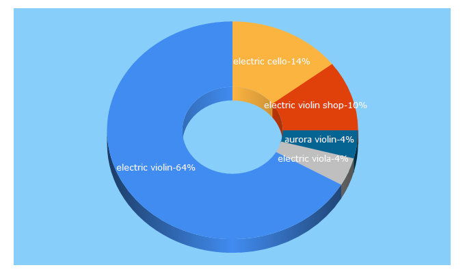 Top 5 Keywords send traffic to electricviolinshop.com