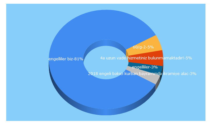 Top 5 Keywords send traffic to engelliler.biz