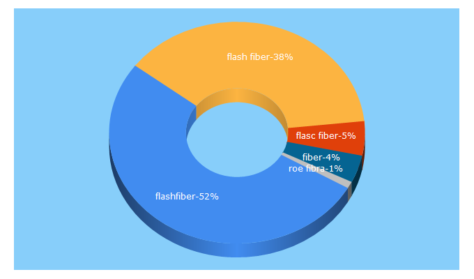 Top 5 Keywords send traffic to flashfiber.it