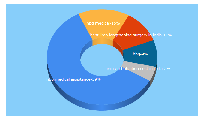 Top 5 Keywords send traffic to hbgmedicalassistance.com