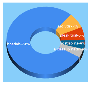 Top 5 Keywords send traffic to hostlab.com.tr