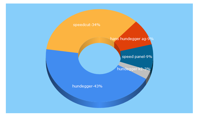 Top 5 Keywords send traffic to hundegger.de