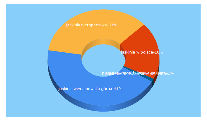 Top 5 Keywords send traffic to jura.pl