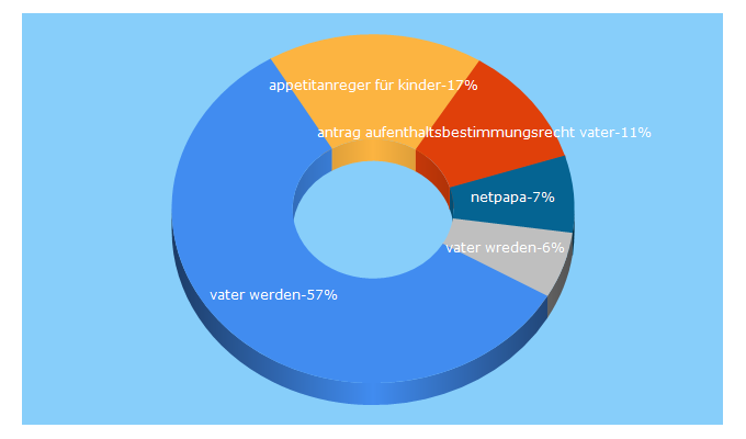 Top 5 Keywords send traffic to netpapa.de