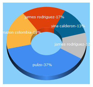 Top 5 Keywords send traffic to pulzo.com