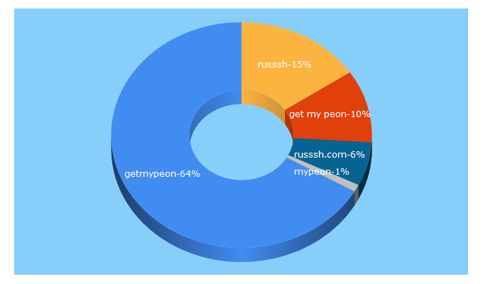 Top 5 Keywords send traffic to russsh.com