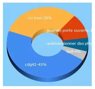 Top 5 Keywords send traffic to saint-etienne.cci.fr