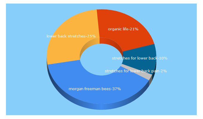 Top 5 Keywords send traffic to simpleorganiclife.org