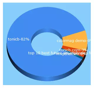 Top 5 Keywords send traffic to tonicb.com