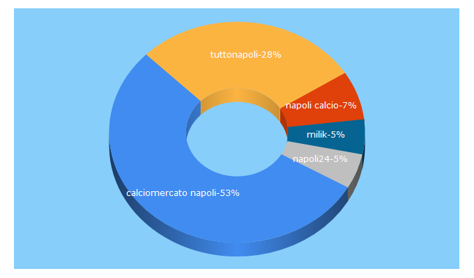 Top 5 Keywords send traffic to tuttonapoli.net