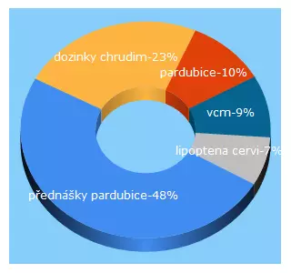 Top 5 Keywords send traffic to vcm.cz