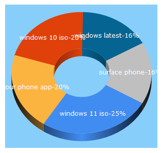 Top 5 Keywords send traffic to windowslatest.com