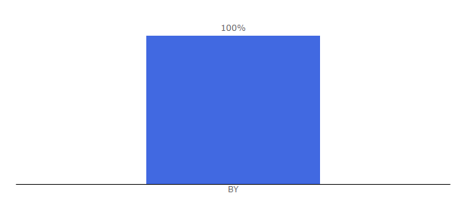 Top 10 Visitors Percentage By Countries for 001.by